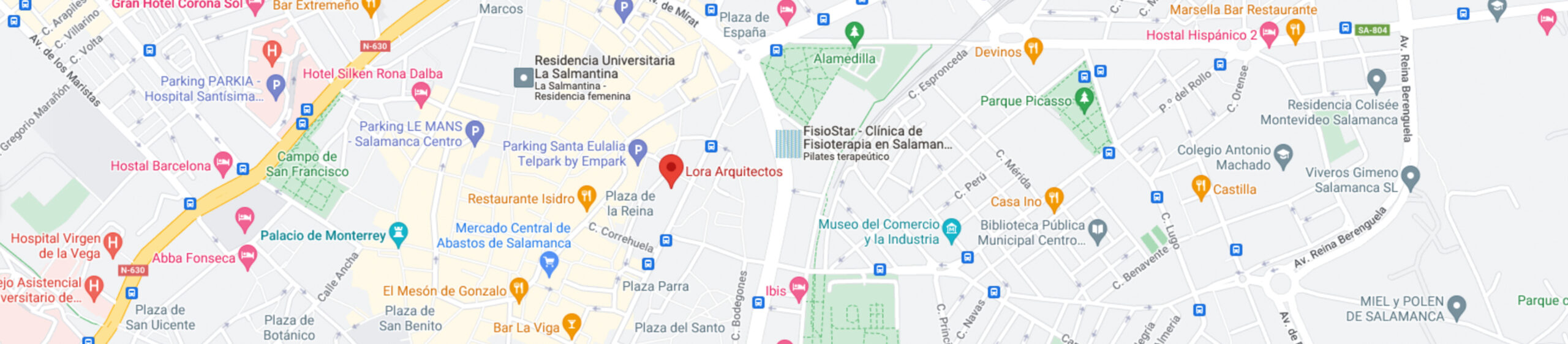 Localícenos en pleno corazón de Salamanca. Aquí tiene un mapa por si necesita orientarse.